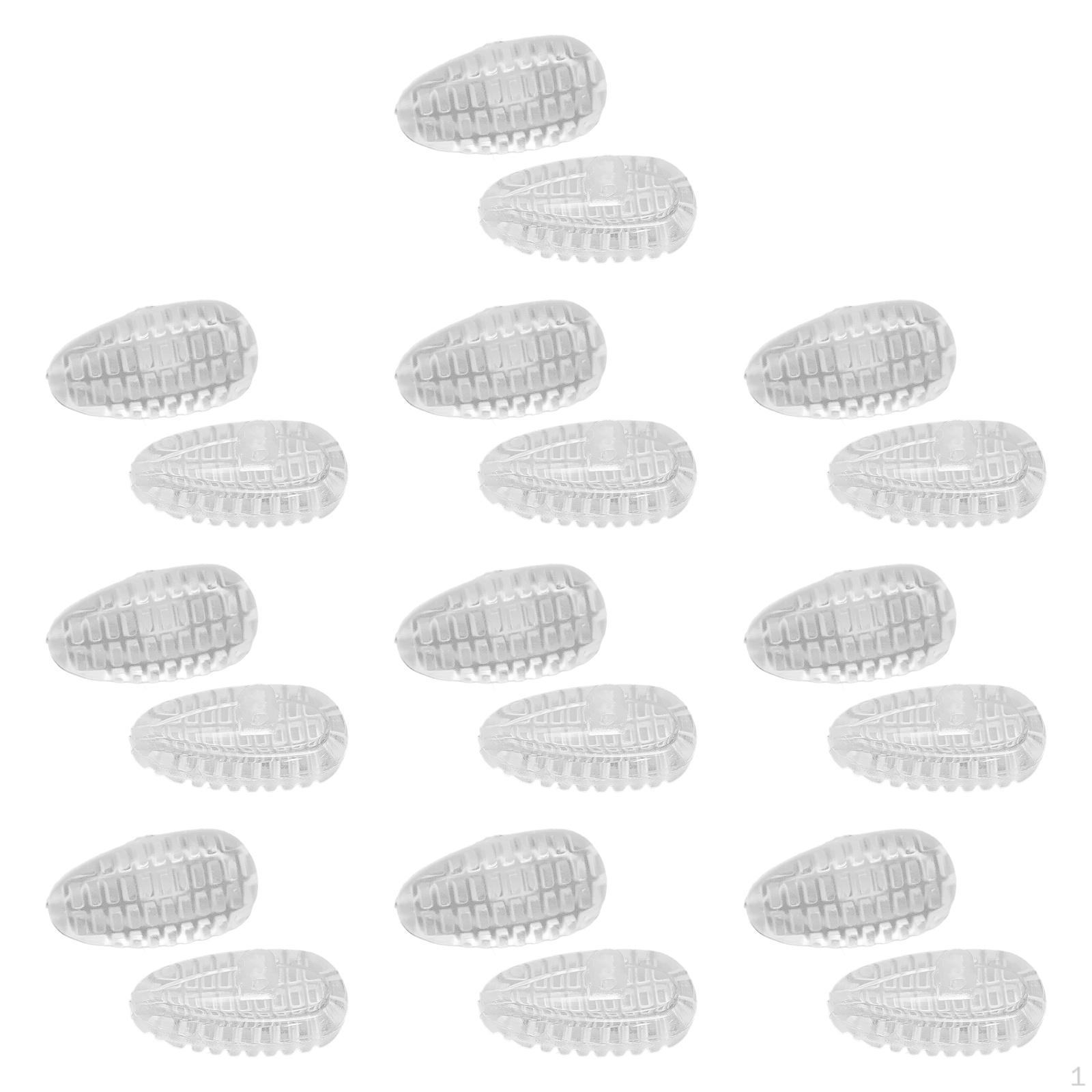 

10 пар носоупоров для очков, силиконовые подушечки, удобные, прозрачные, противоскользящие, набор для замены очков Soft