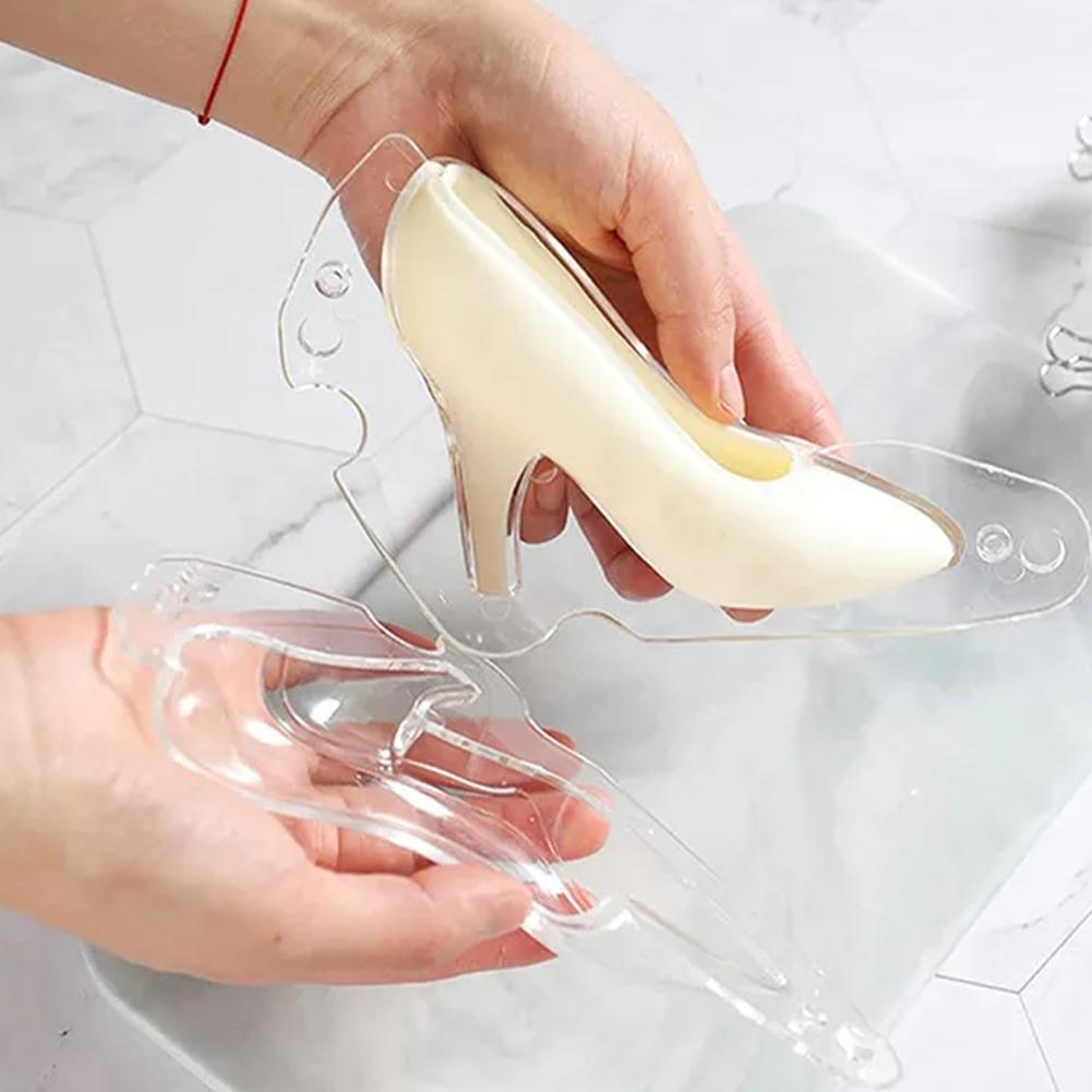 3D High Heel Chocolate Mold Shoe Candy Mold Chocolate Heel Fondant Birthday Chocolate High Larg F9T9