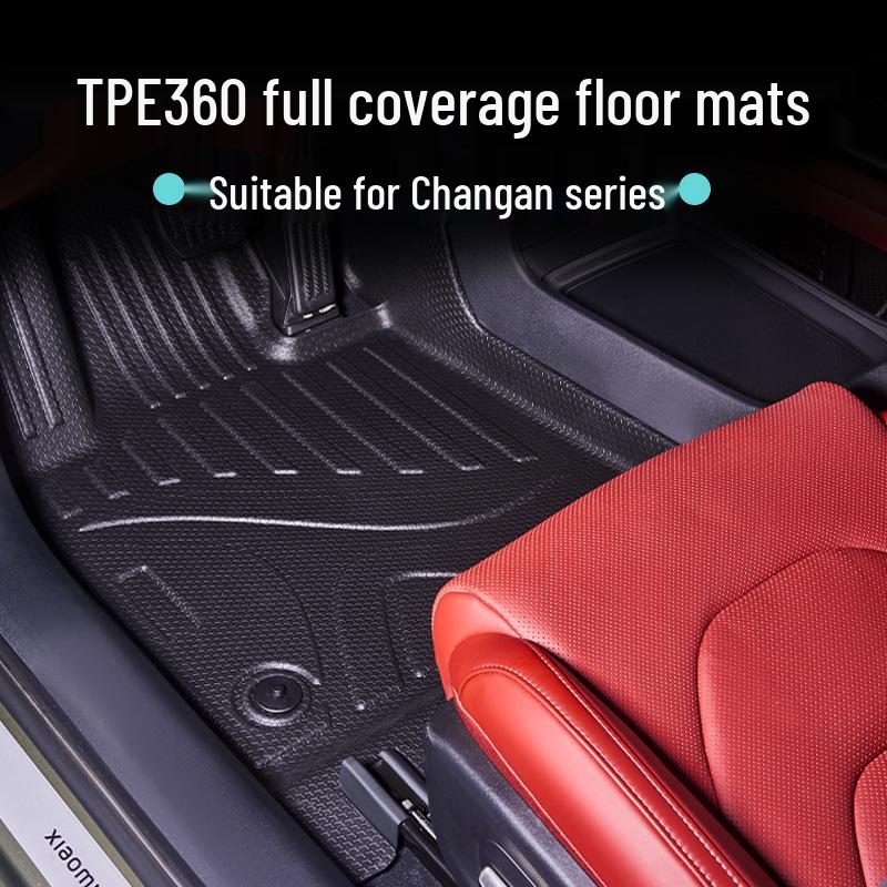 Changan CS75/CS55/Yidong PLUS 360° TPE Galaxy Car Floor Mats: Wear-Resistant & Durable.