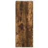 Wall Mounted Cabinet Smoked Oak Finish 33 X 34.5 X 90 Cm Particleboard