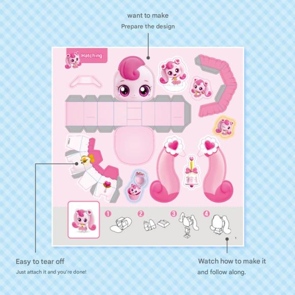 Made In Korea - Teenieping Tear and Assemble Craft Kit: Dotty Dog