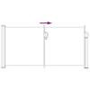 Retractable Side Awning 300 x 100 cm Polyester Right Angled