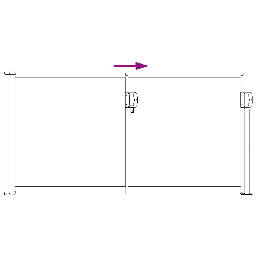 Retractable Side Awning 300 x 100 cm Polyester Right Angled