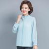 WoMan's Summer Long-sleeved Thin Jacket Loose Top Middle-aged Mother Summer Sunscreen Stand-up Collar Zipper Jacket