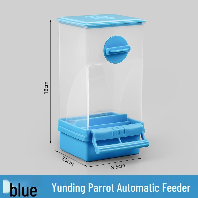 Automatischer Anti-Verschüttungs-Papageienfutterautomat mit Spreuabscheider für Nymphensittiche