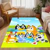 Bluey's Bus Adventure Floor Rug Office Rug Suitable for Outdoor Kitchen Bedrooms Decorate room Anti-slip Rug Decorate Offices