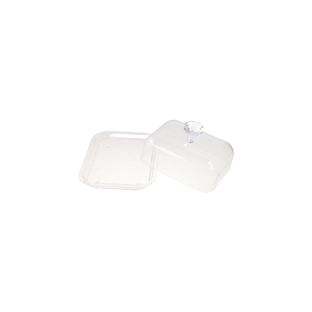 Rectangular Butter Holder Transparent Butter Keeper Tray Convenient Butter Dish Container  Kitchen