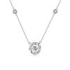 Mobius Loop Three-Second Heartbeat Necklace For Women Ethereal Light Luxury Minimalist Delicate Adjustable Collarbone Chain