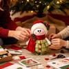 DIY Snowman Sewing Set Christmas Felt Craft Kit, Handmade Santa Gingerbread Elf Creative Art Activity Angel Material Holiday Supplies for Kids Adults