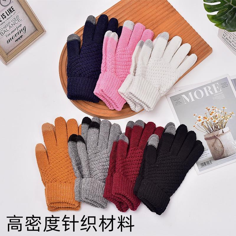 Gloves pineapple gloves cold winter warm gloves student gloves piled thickened riding gloves