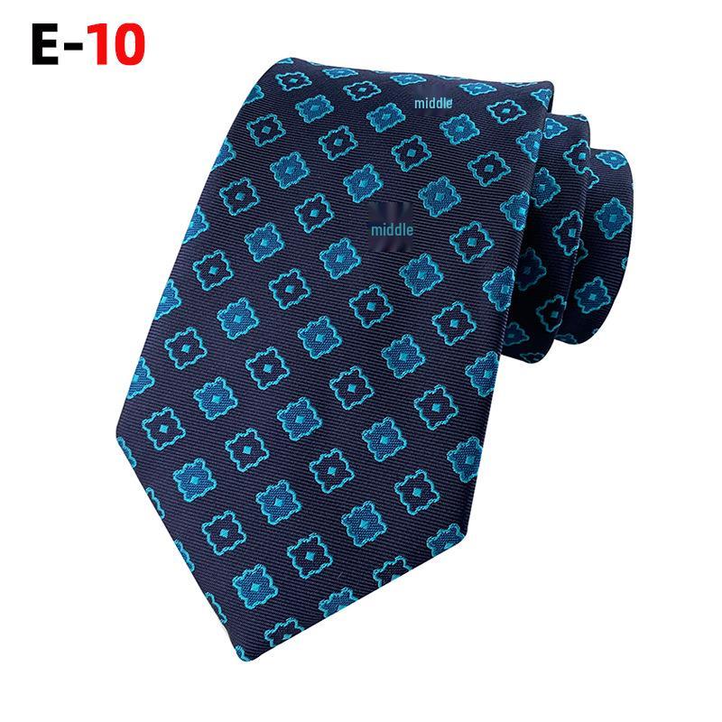 2026 Men's Houndstooth Gold Tie - Perfect for Weddings and Business