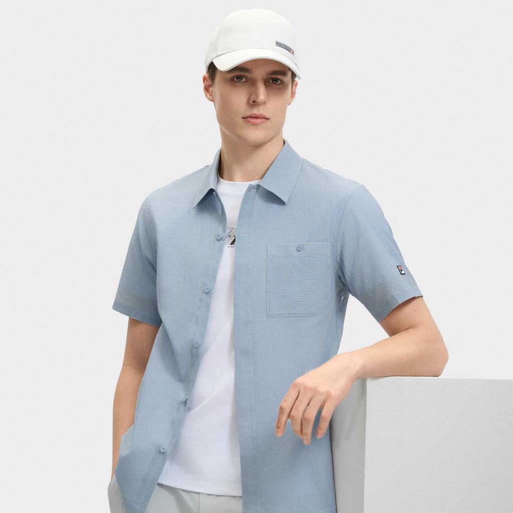 New FILA SS24 Shirt Men's All Over Print F11M431401FZA