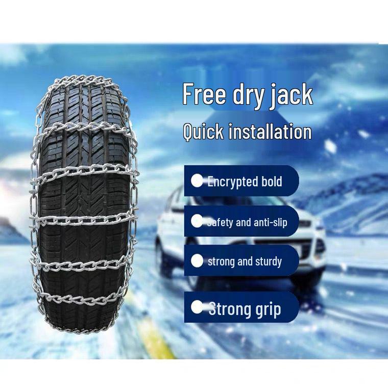 Cadillac CT6 Anti-Skid Car Chains, Fits 235/50R18 & 245/45R19, Bold & Encrypted Design