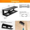 With Screw Metal Under Desk Laptop Mount Space Saving Screw Mounting Under Table Notebook Organizer Metal Frame
