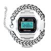[Volkswagen Watch] Volkswagen Watch Retro Digital Metal Watch + Titanium Bracelet Set