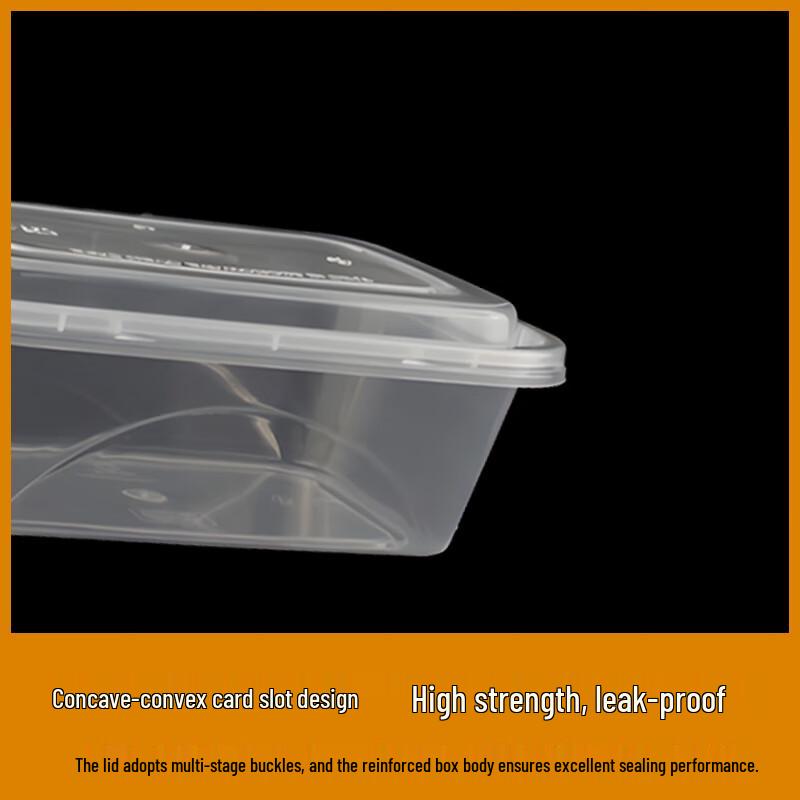 Bangbanghe 350ml Rectangular Disposable Takeaway Containers
