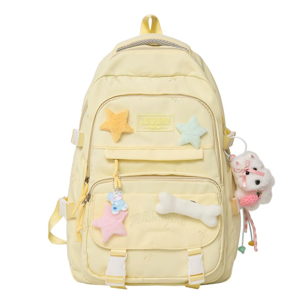 Schoolbag schoolbag for girls in grades 3 to 6, high value ins for junior high school students, multi-pocket large-capacity backpack