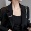 1PC Durable Exquisite Sturdy Feminine Rhinestone Suit Shine Multi-functional Brooch Understated Luxury Fixed Buckle