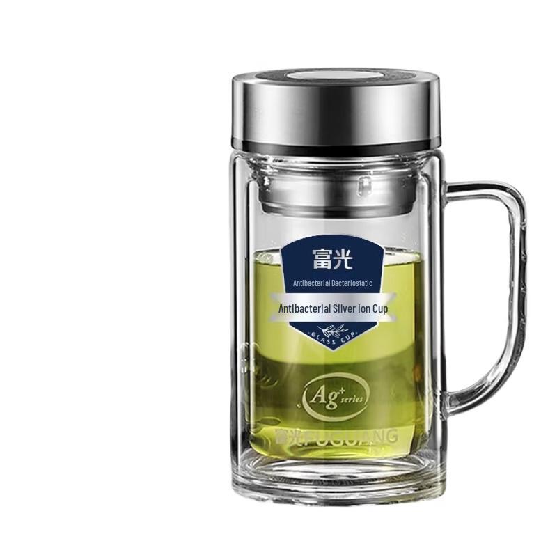 FUGUANG Silver Ion Antibacterial Glass Tea Infuser Cup