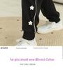 Plus Size Girls' Fleece Sweatpants - Loose, Casual Sportswear for Spring, Autumn, Winter