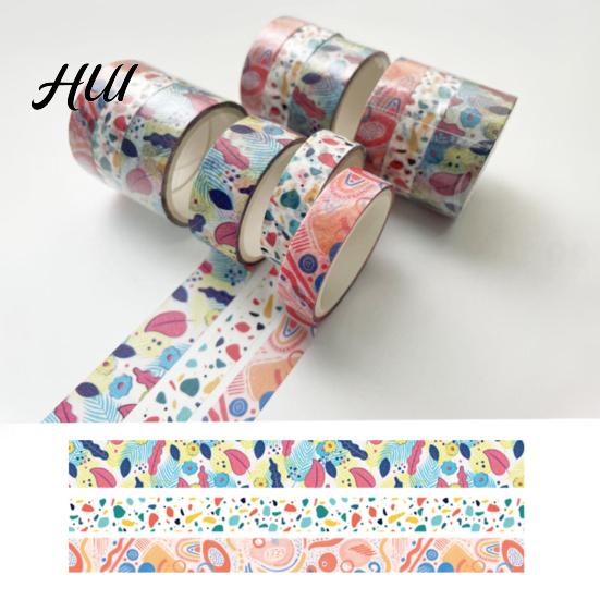 Versatile Craft Tape 3 Rolls Washi Set, Decorative Stickers, Aesthetic Tapes for Breathable Paper Scrapbooking Supplies, Journaling Junk Journal,