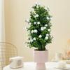 1pc 45cm Camellia Decoration  Tree Home DIY Handmade Atmosphere Scene Decoration Floor Insert