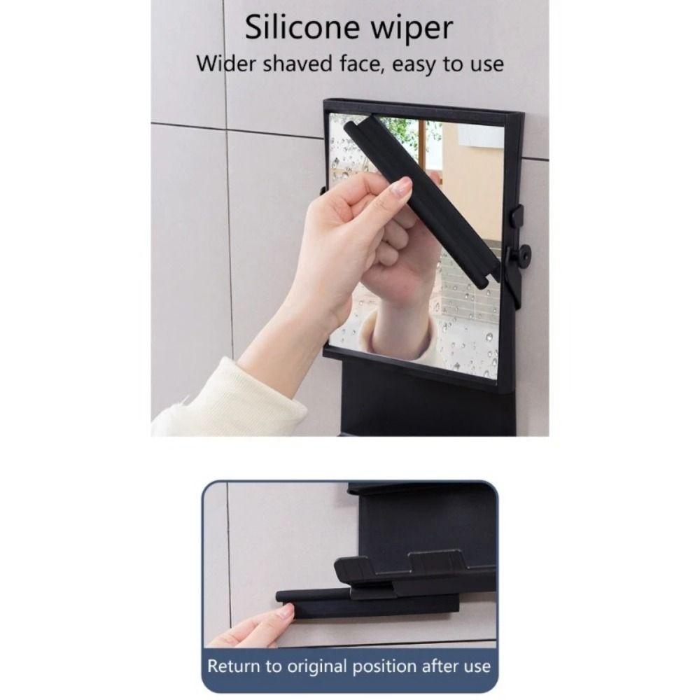 Aluminum Frame Fogless Shower Shaving Mirror with Suction Cup Anti Fog Shower Mirror  Home