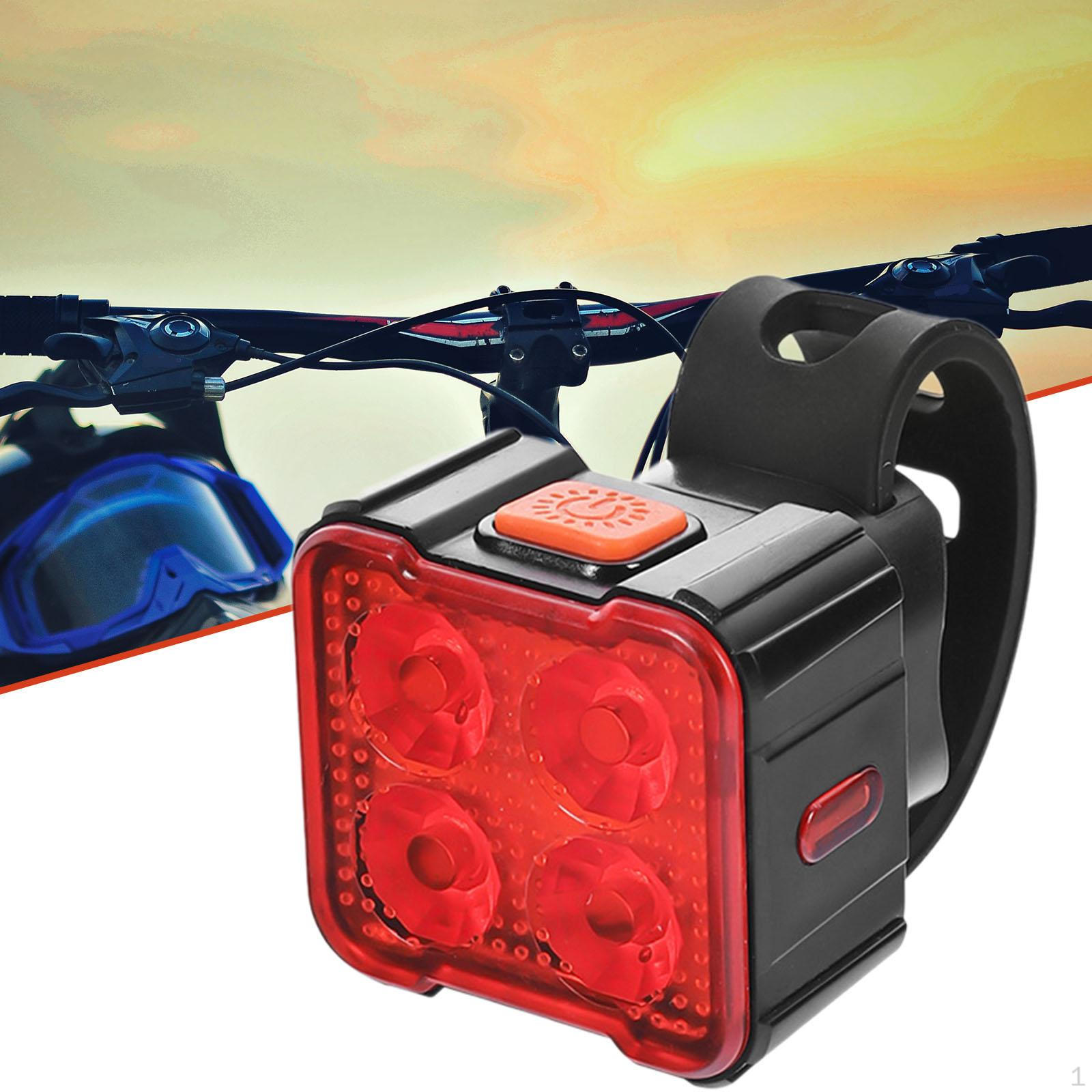 

Яркий светодиодный велосипедный фонарь для освещения 4 Lamp Beads_Red Light