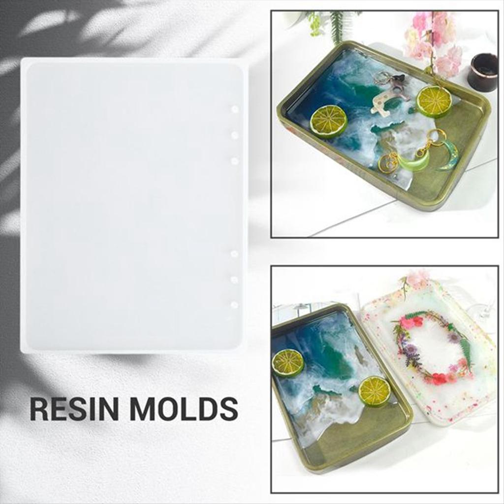 A78U A5 A6 A7 Notebook Cover Resin Mold DIY UV Epoxy Silicone Molds Transparent Book Gift Resin Casting Molds Resin Craft