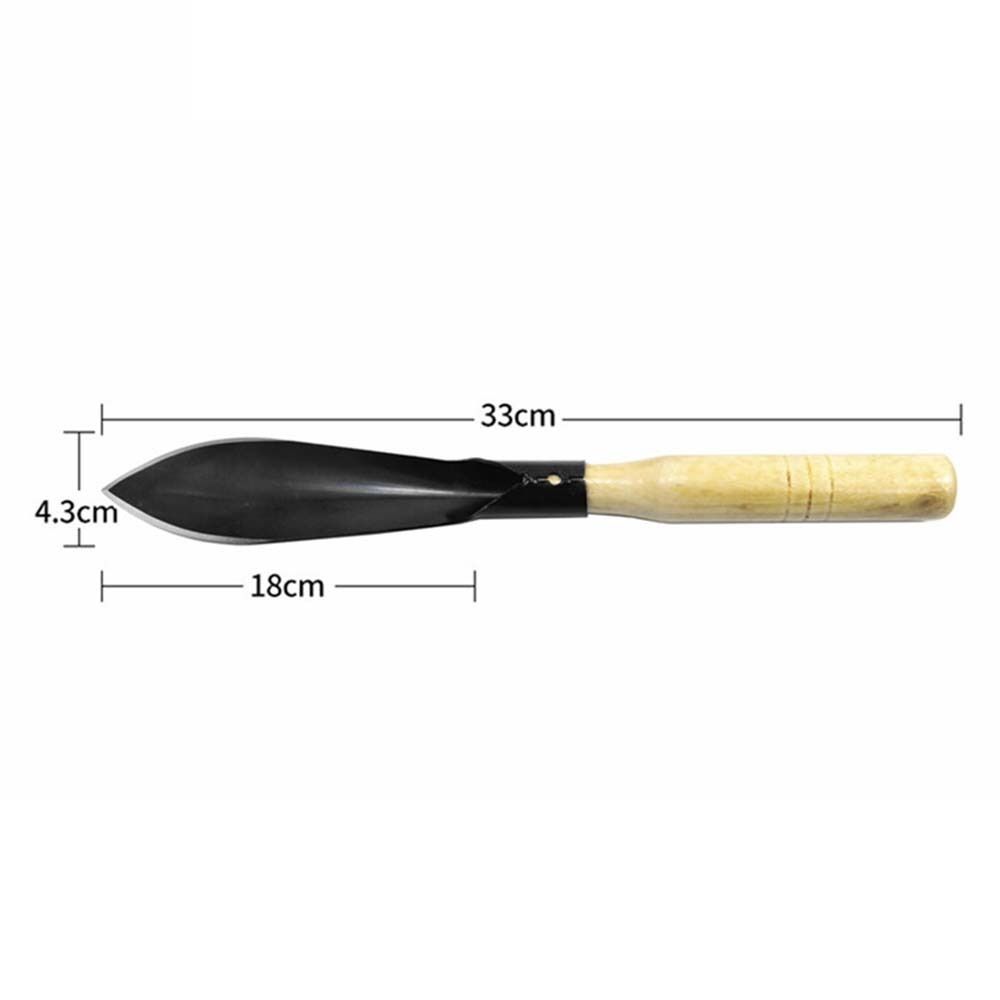 Household Manganese Steel Garden Shovel Wooden Handle Outdoor Planting Shovel Pointed Shovel Flat Shovel Garden