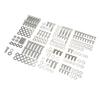 211pcs Engine Hex Bolt Kit Stainless Steel Long Lasting for SMALL BLOCK 265 283 305 327 350 400