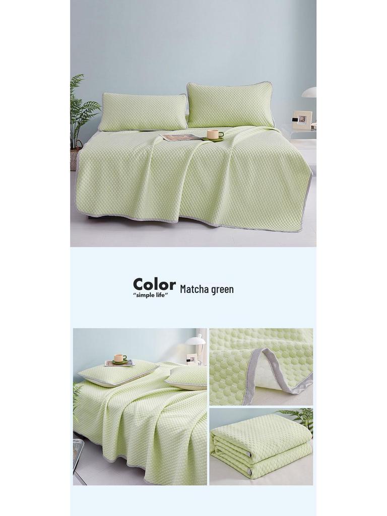 3D Bean Ice Silk Cool Massage Mat - Summer Bed Sheet & Skirt Style for Relaxation and Comfort
