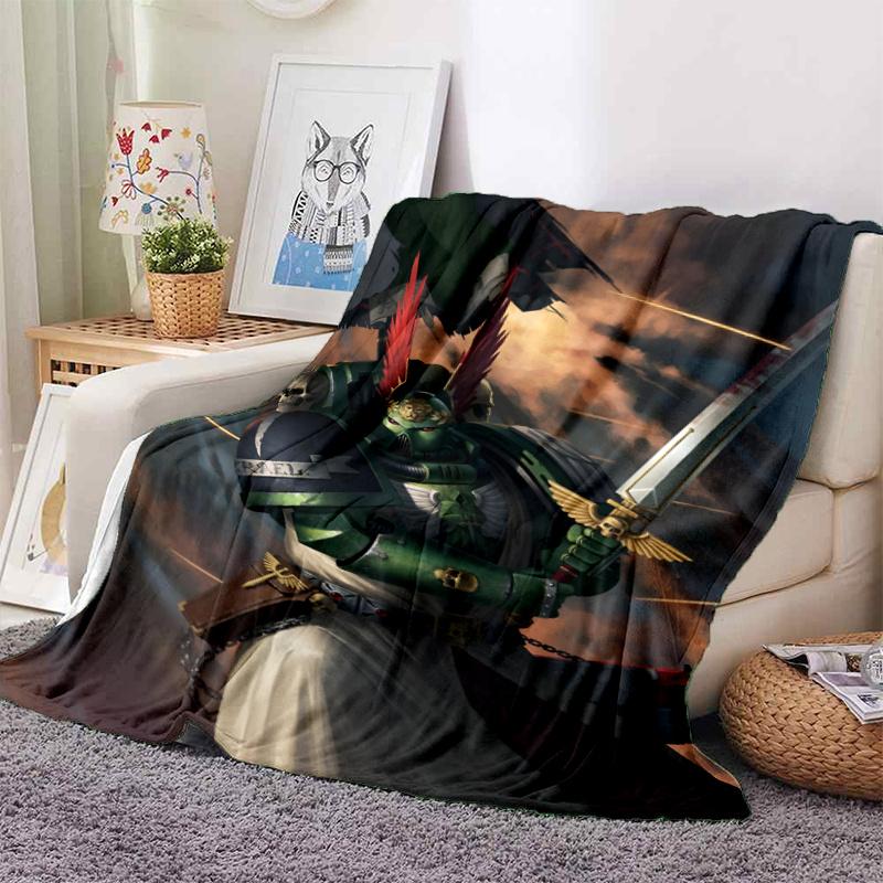 Warhammer 40K Theme Printed Blanket,Perfect for Couch, Bed, Travel & Outdoor Use | Machine Washable, Cozy & Durable.