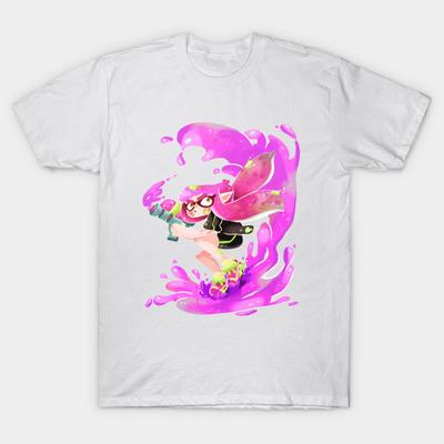 T Shirt Women Ready To Splat Harajuku Print Kawaii Tshirt Summer Short Sleeve Female T-Shirt Top Tee