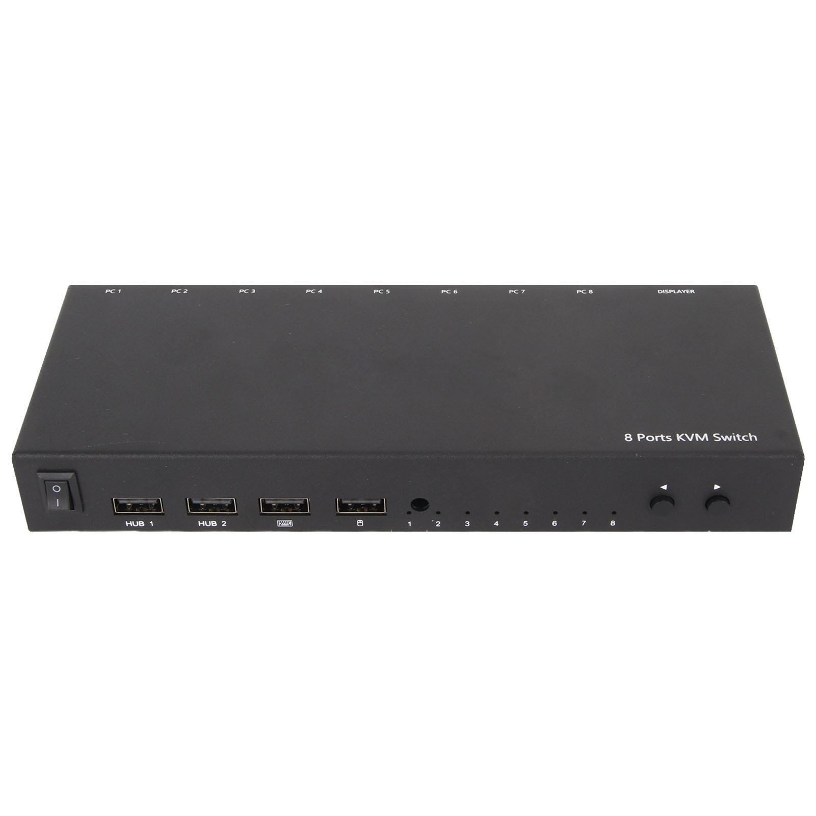 

USB KVM-переключатель 8 портов 4K 30 Гц 3D 1080P DDC Функция дистанционного управления HD KVM-переключатель для клавиатуры