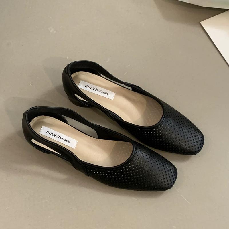 

Fashion SUOJIALUN Autumn Women Flat Shoes Fashion Pointed Toe Low Wedge Heel Ladies Elegant Dress Mary Jane Shoes Outdoor Boat Shoes 35