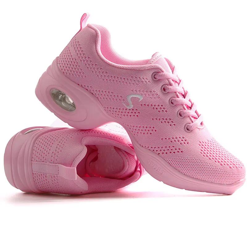 Pohodlné dámské boty Dámské Jazzové Černé Tenisky Tenis De Mujer Síťované Dámské Hip Hop Společenské Moderní Taneční Boty Zapatos