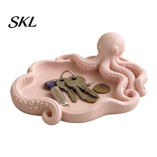 Octopus Tentacle Tray Storage Tray, 3D Printing Molding, with Jewelry And Key Holder Groove Integrated for Keys Stationery Organizer Printed