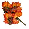 12pcs Artificial Maple Leaf Branch Waterproof Greenery Plants Foliage for Landscape Tree Making Home Decoration Outdoor Project