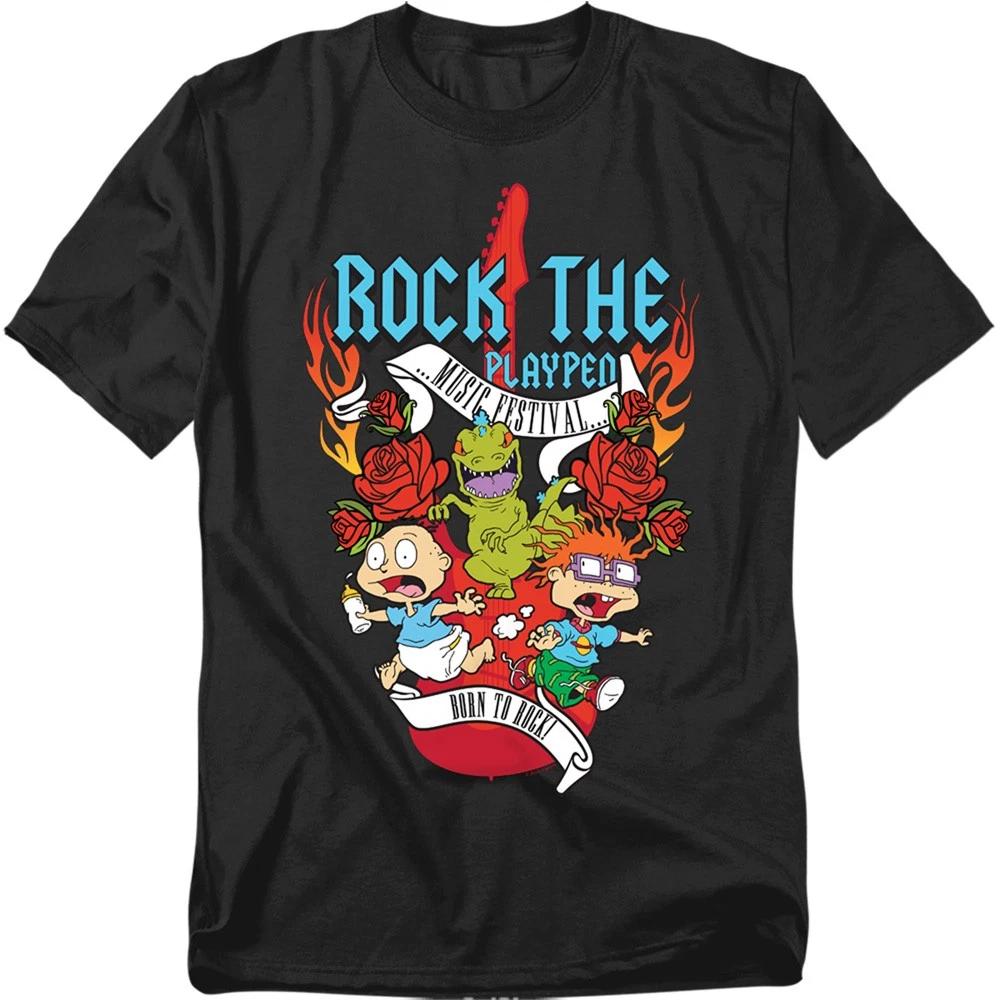 Rugrats - Rock The Playpen Music Festival - Unisex Children s T-shirt - Black 160