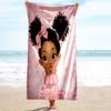 1PC Custom Name Pink Hearts Dreams Beach Towel Highly Absorbent And Sand-Resistant Towel for Swimming, Pool, Yoga, And Travel Lightweight