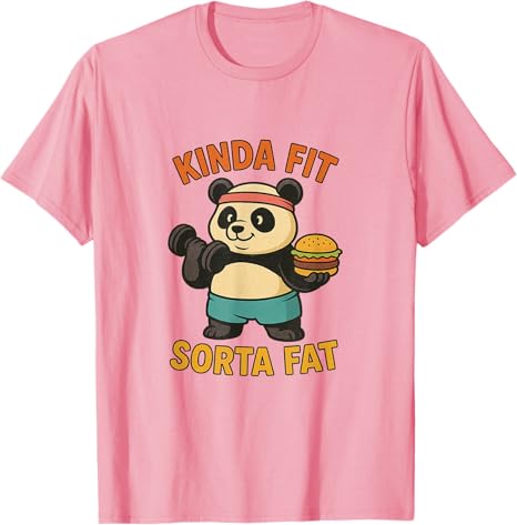 Trochu padne Trochu tlustý Vtipné Posilovna Roztomilý Panda Retro Tričko Fitness Sval Pug Vzpírání Pes Kreslené Tričko Novinka Dárek Y2k Bavlna