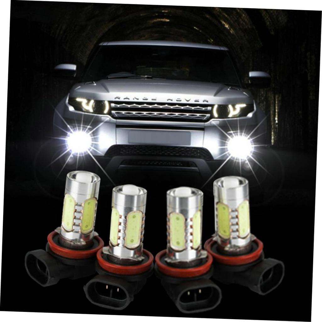 PartyKindom 2pcs H11 Led Lights H11 Fog Lights Car Gadgets Car Gadgets Car Fog
