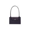 Longchamp Logo Snap Zipper Closure Solid Color Fabric Dumpling Bag Women Handbags Purple 1899919645