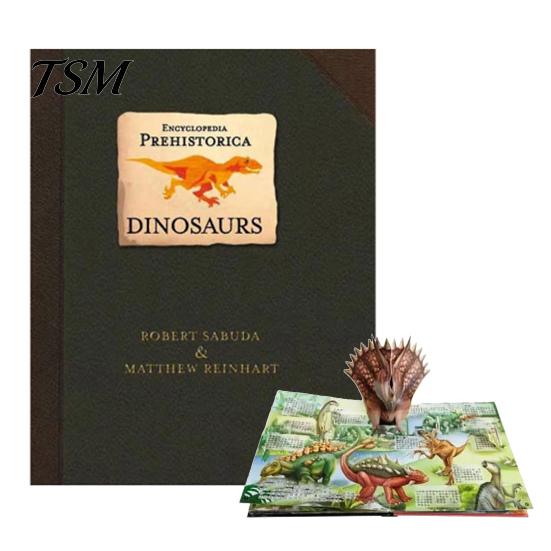 Interaktives Dinosaurierbuch 3D-Enzyklopädie Prehistorica Pop-Up Pädagogisches Lernen für Kinder 1-3 Liebhaber Geschenk Entdeckung