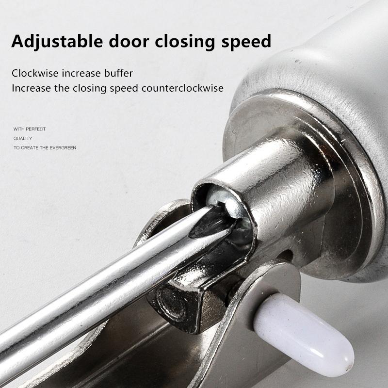 Soft Closing Automatic Door Closer 90 Degrees Within The Positioning Stop Buffer Protective Door Holder Hardware