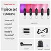11-Piece Fitness Resistance Band Set for Home Exercise