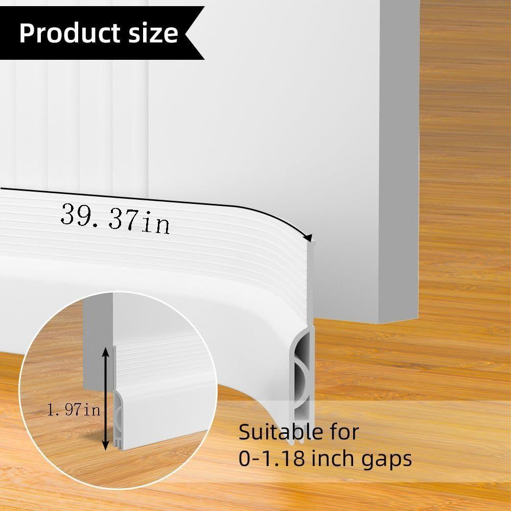 Self-adhesive Door Bottom Sealing Strip Soundproof Weather Stripping Draught Excluder Living Room