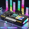 Kids Rechargeable DJ Mixer With Karaoke Microphones Multifunctional Music Creation Toy For Aspirings DJs