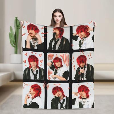 Blanket Picnic Michael Clifford 5 Second Throw Blanket  Flannel Bedspread For Couch Chair Sofa Bed Street Trend Sofa Bed Cover